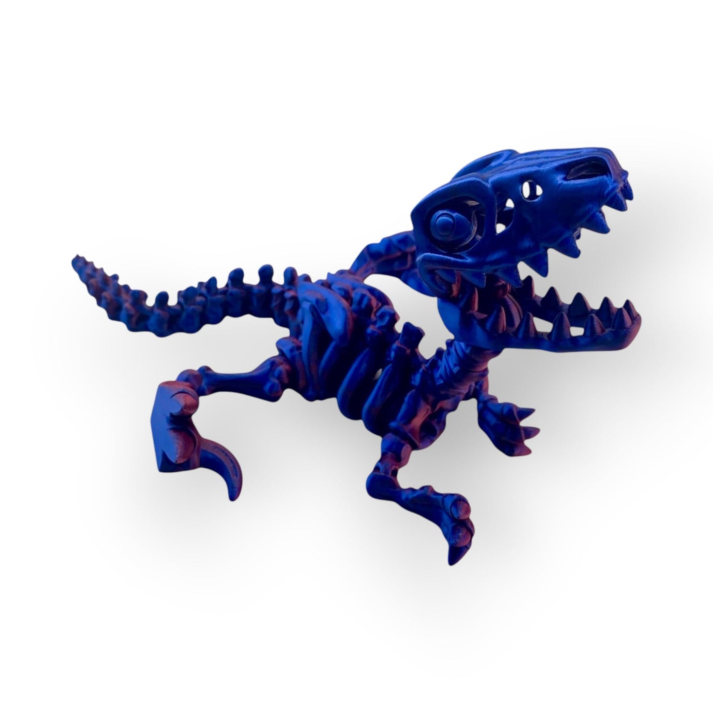 Articulated 3D Printed Dinosaur Skeleton Figurine for Kids