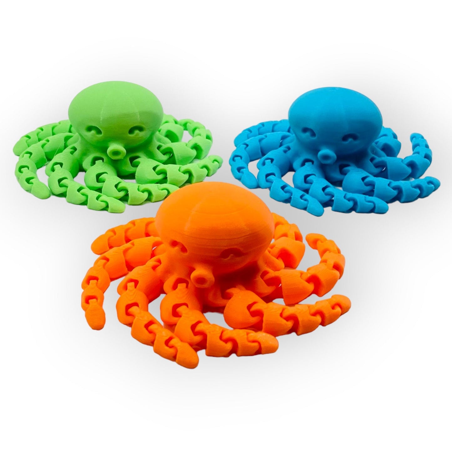 Adorable juguete pulpo - animal articulado - flexible - Fidget Gadget - juguete de dedo - impreso en 3D - juguete - ornamento - ornamento de escritorio