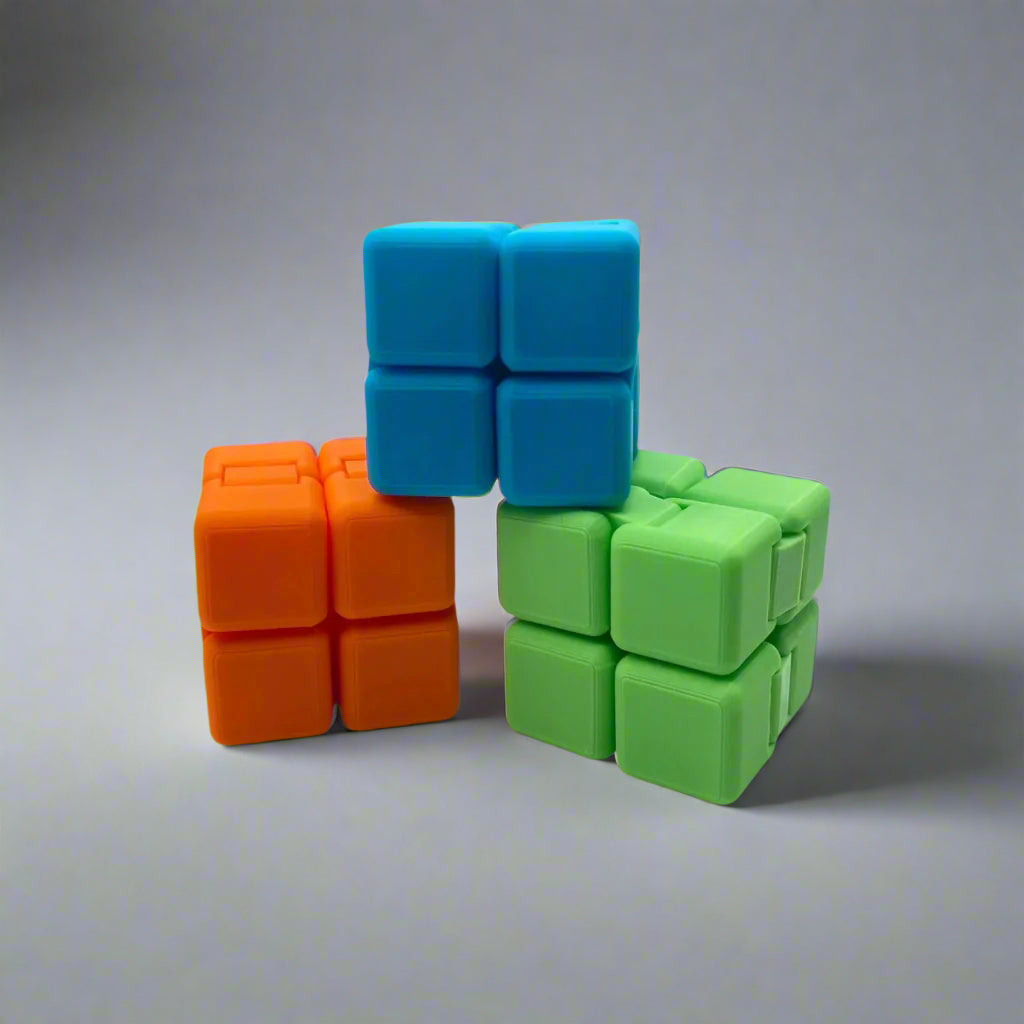 Fidget Cube, Infinity Cube, Alivio del estrés, Juguete sensorial, Fiddle Cube, gadget impreso en 3D, juguete de escritorio, Relleno de medias, fidget spinner