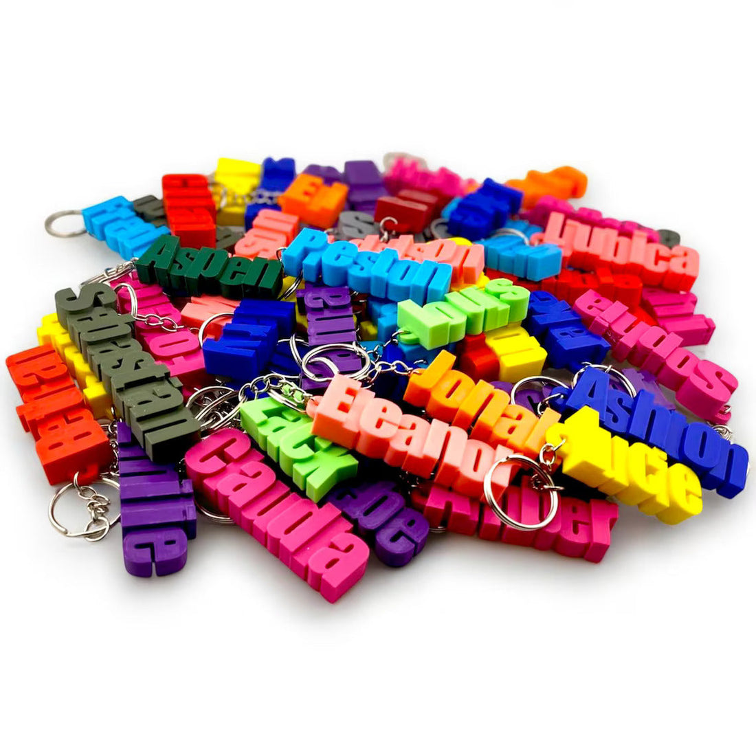 Personalize Your World: Unique 3D Keyrings for Kids’ Bags and Gifts in Vibrant Colors!