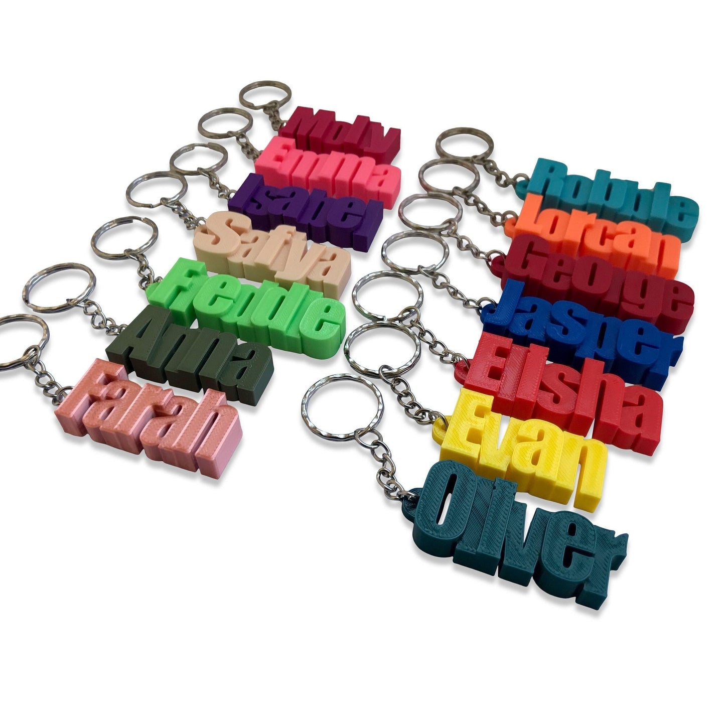 Personalised 3D Keyring Gifts for Children Party Bag Fillers