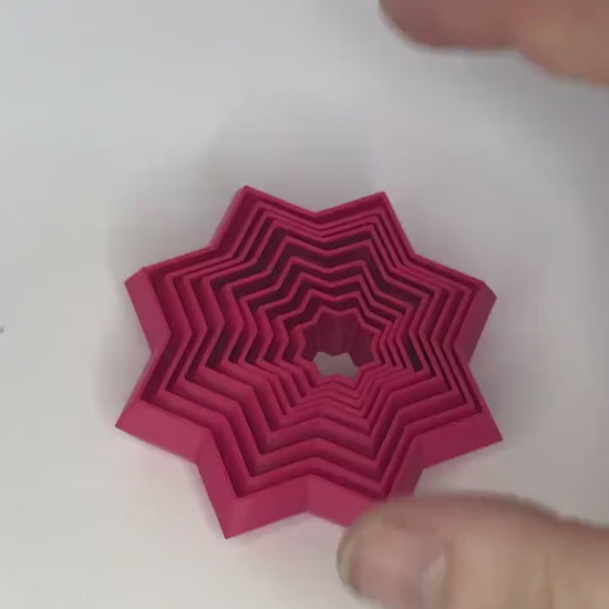 Fidget Star Sensory Toy - Star 8 Point Fidget - Stress Relief -  Toys for Geeks - Autism - Desk Toy - 3D Printed