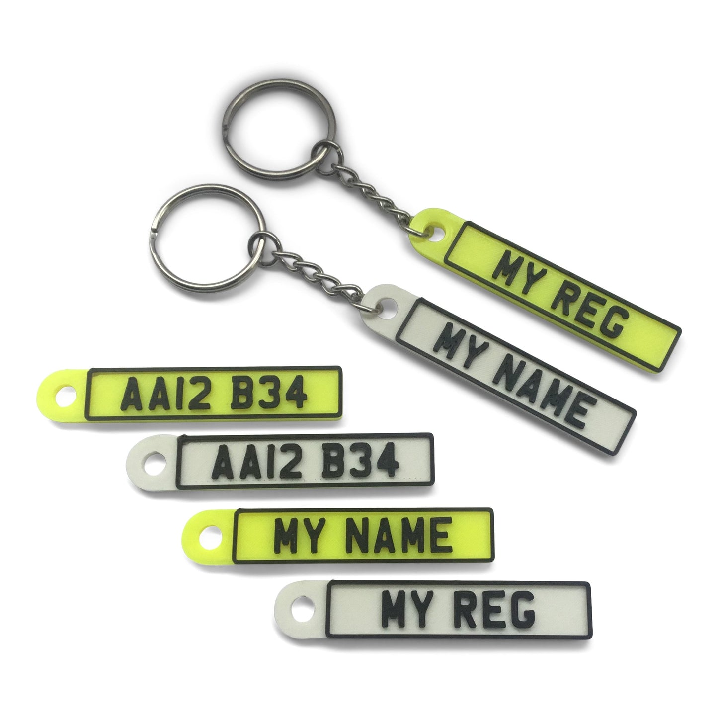 Personalised Car Reg / Registration 3D Printed Keyring, Keychain | Gift,For Him,For Her,For Dad,Husband,For Boyfriend,First Car,Driving