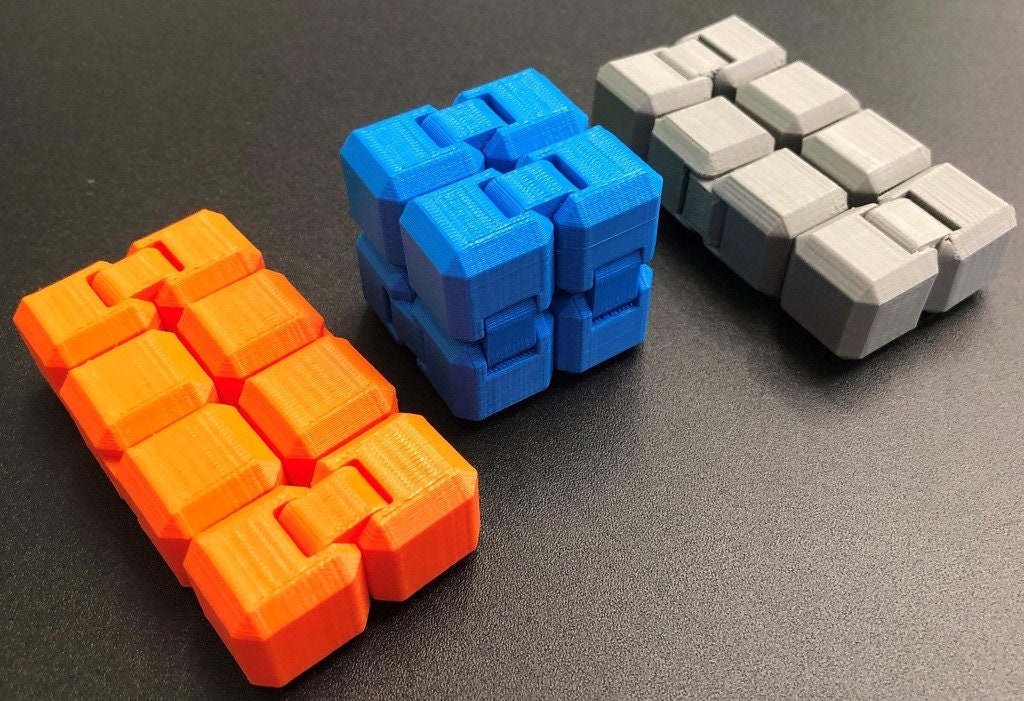 Fidget Cube, Infinity Cube, Stress Reliever, Sensory Toy, Fiddle Cube, 3D printed gadget, desk toy, Stocking Filler, fidget spinner