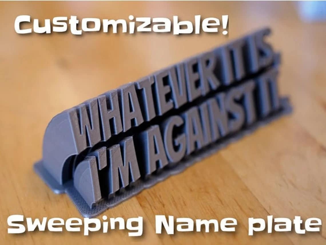 Customizable Name Plate