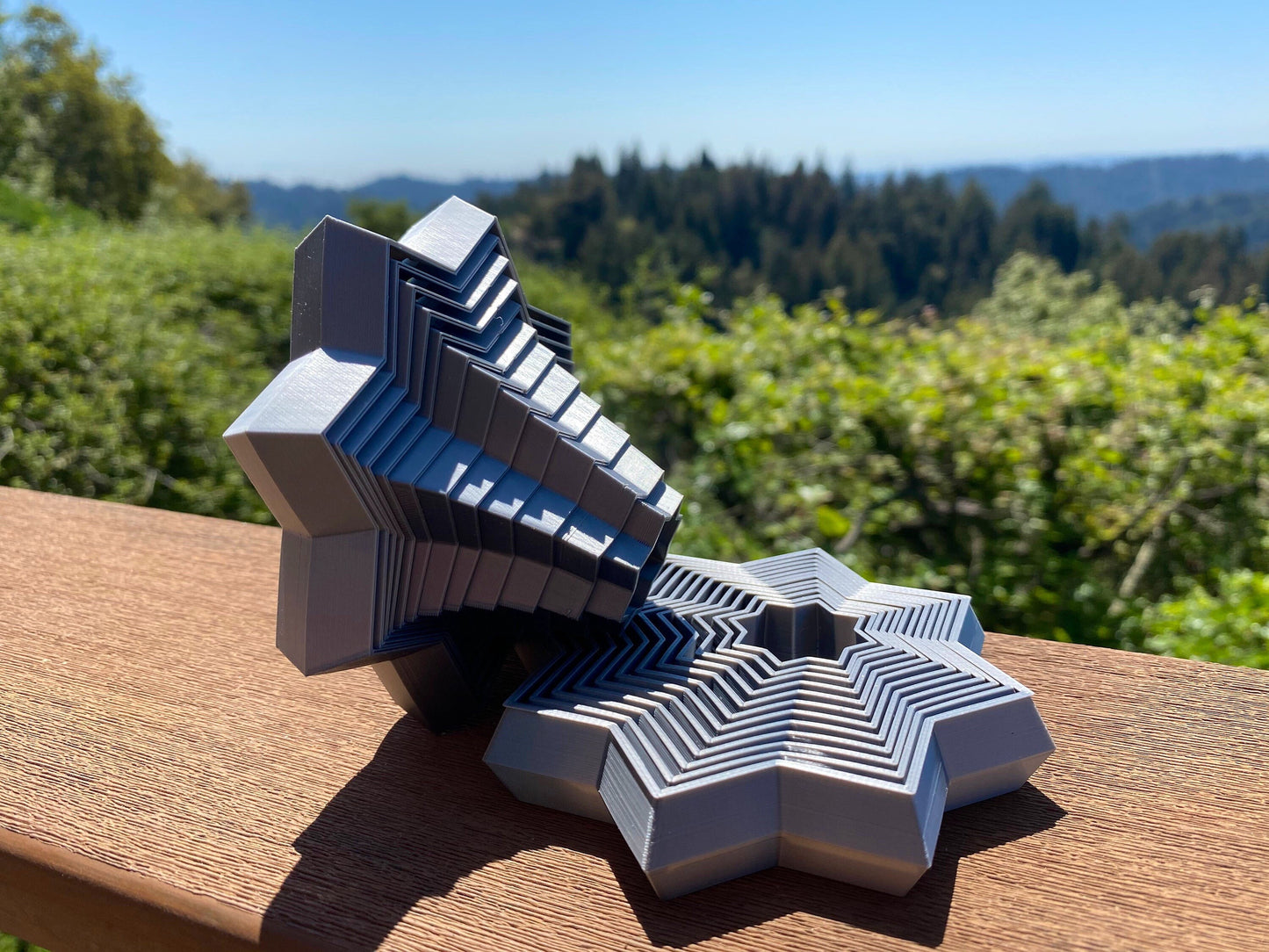 Fidget Star Sensory Toy - Star 8 Point Fidget - Stress Relief -  Toys for Geeks - Autism - Desk Toy - 3D Printed