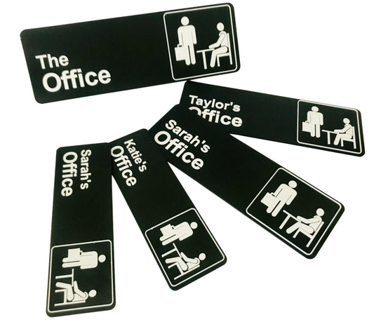 Customisable The Office TV Show Sign for Door or Wall, 3d printed Door sign, Office Desk sign, Custom Sign