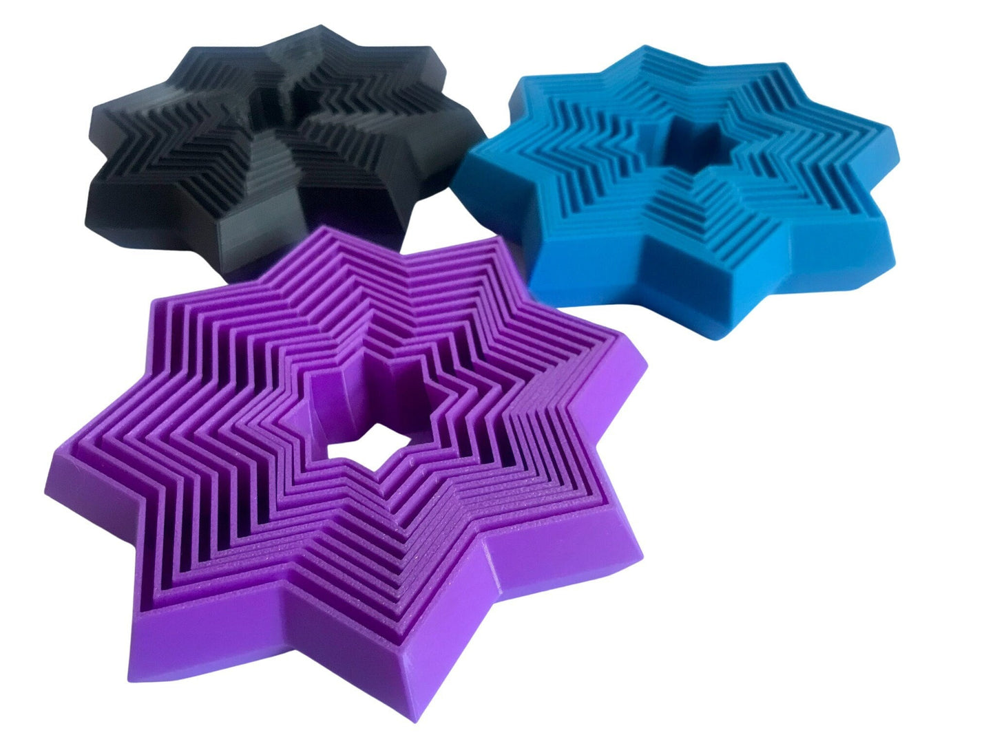 Fidget Star Sensory Toy - Star 8 Point Fidget - Stress Relief -  Toys for Geeks - Autism - Desk Toy - 3D Printed